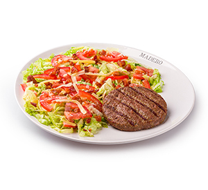 Salada do Chef com Hamburger